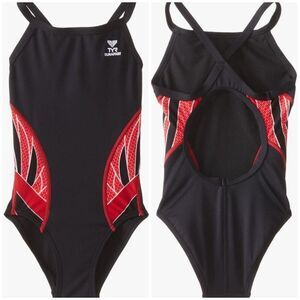 TYR Phoenix Splice Diamond fit One Piece Competition Training Swimsuit size 24 7